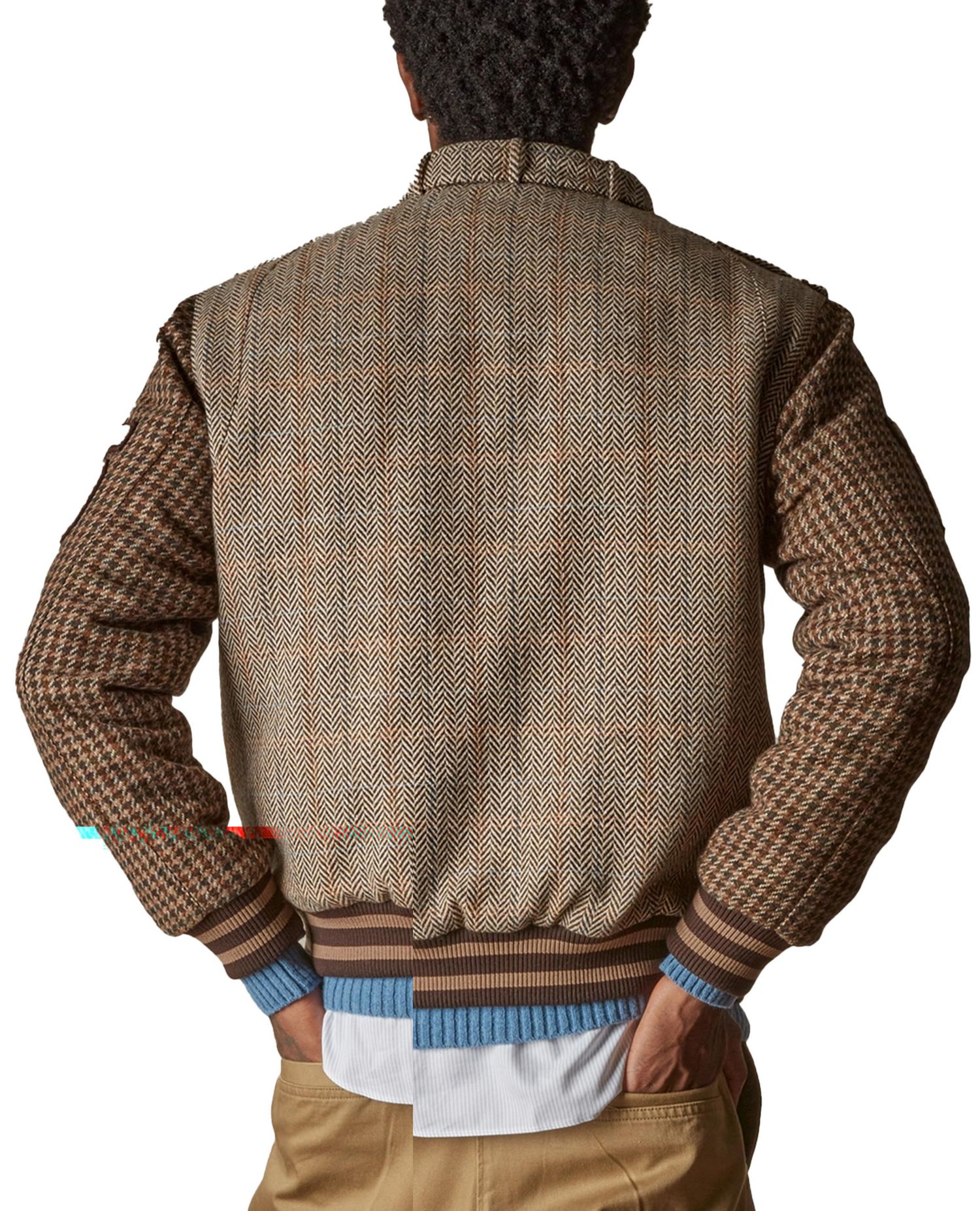 Men's Tweed Varsity Jacket
