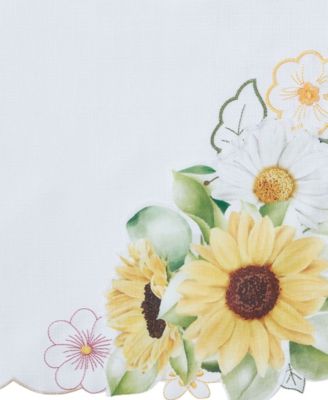 Elrene Sunflower and Daisies Placemats, Set of 4