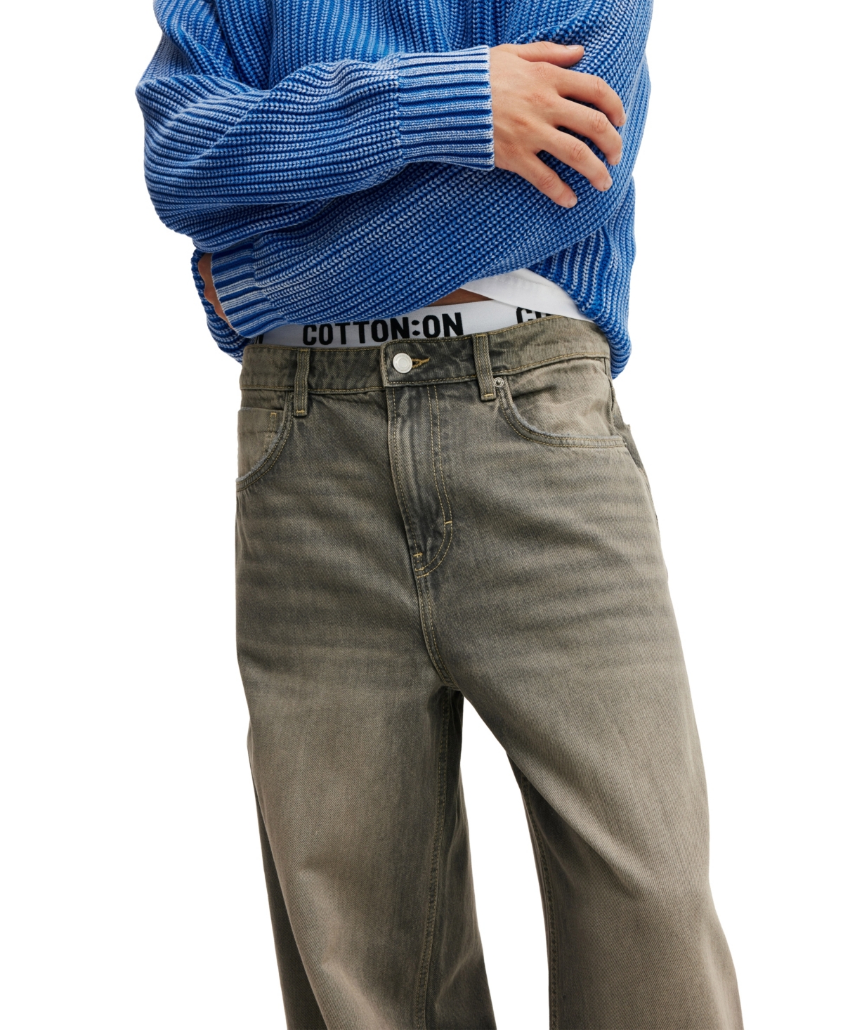 COTTON ON MEN'S SUPER BAGGY JEAN 
