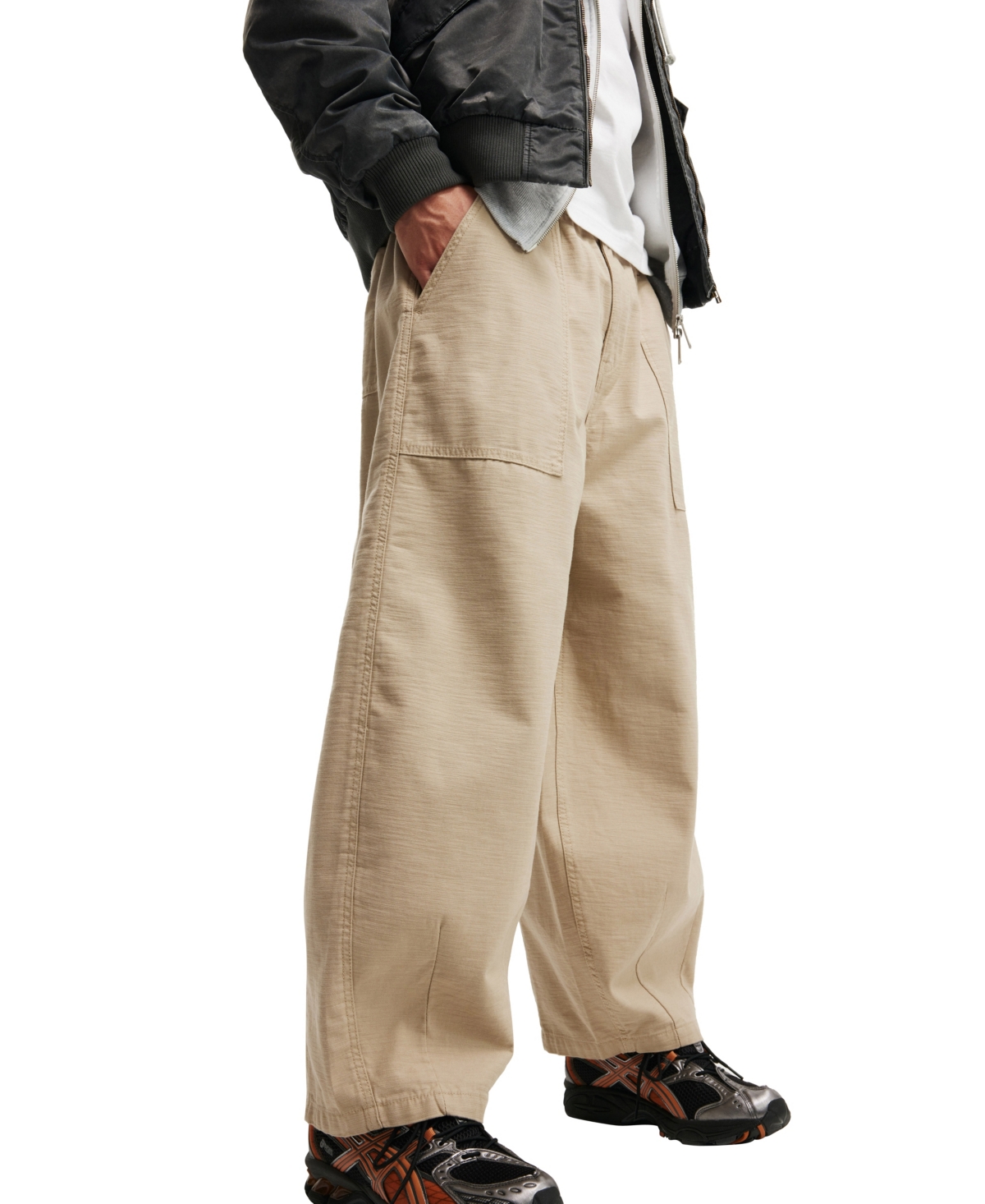 Shop Cotton On Men's Super Baggy Pants In Stone