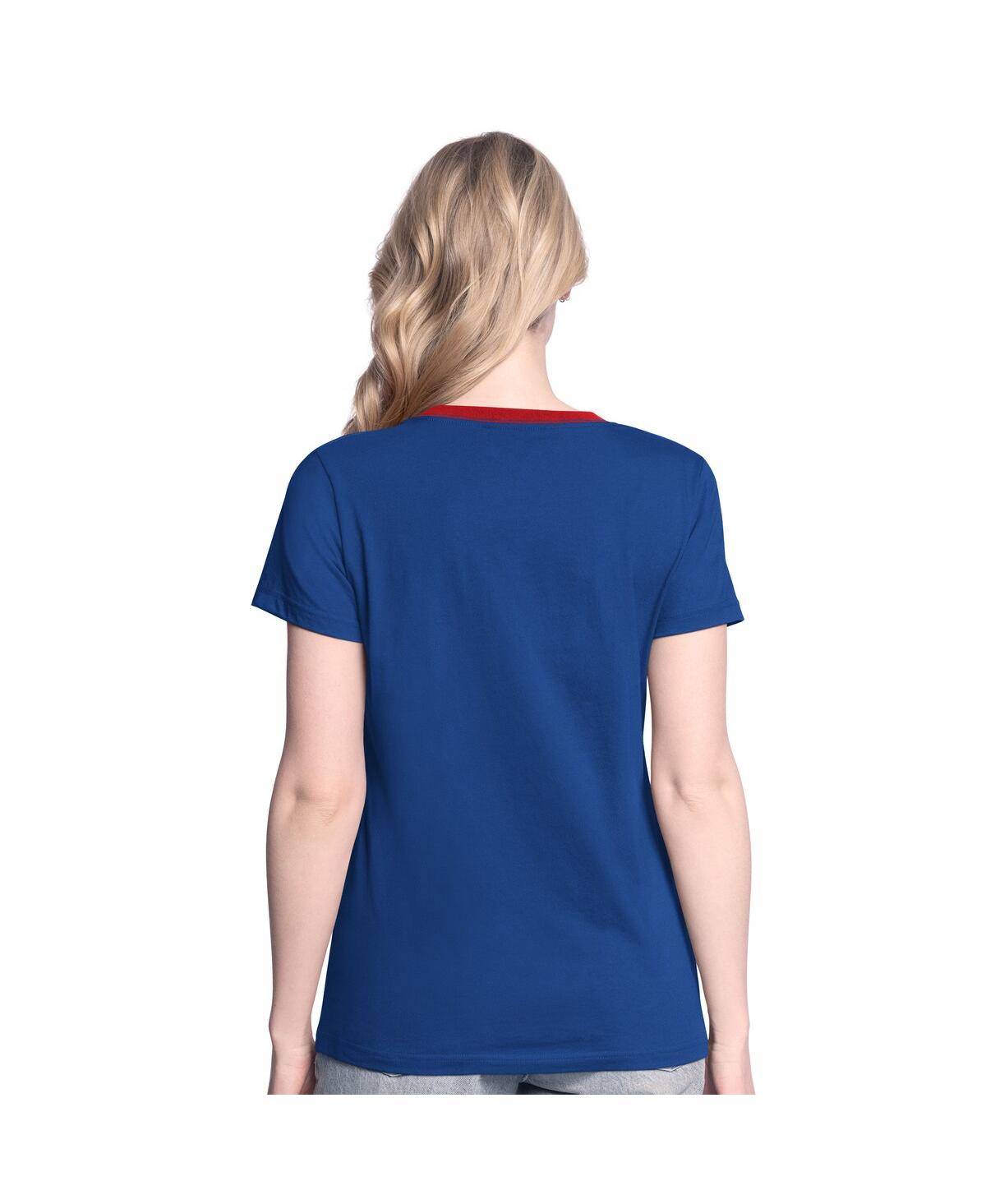 Shop G-iii 4her By Carl Banks Women'sâ Royal Philadelphia Phillies Pitch T-shirt