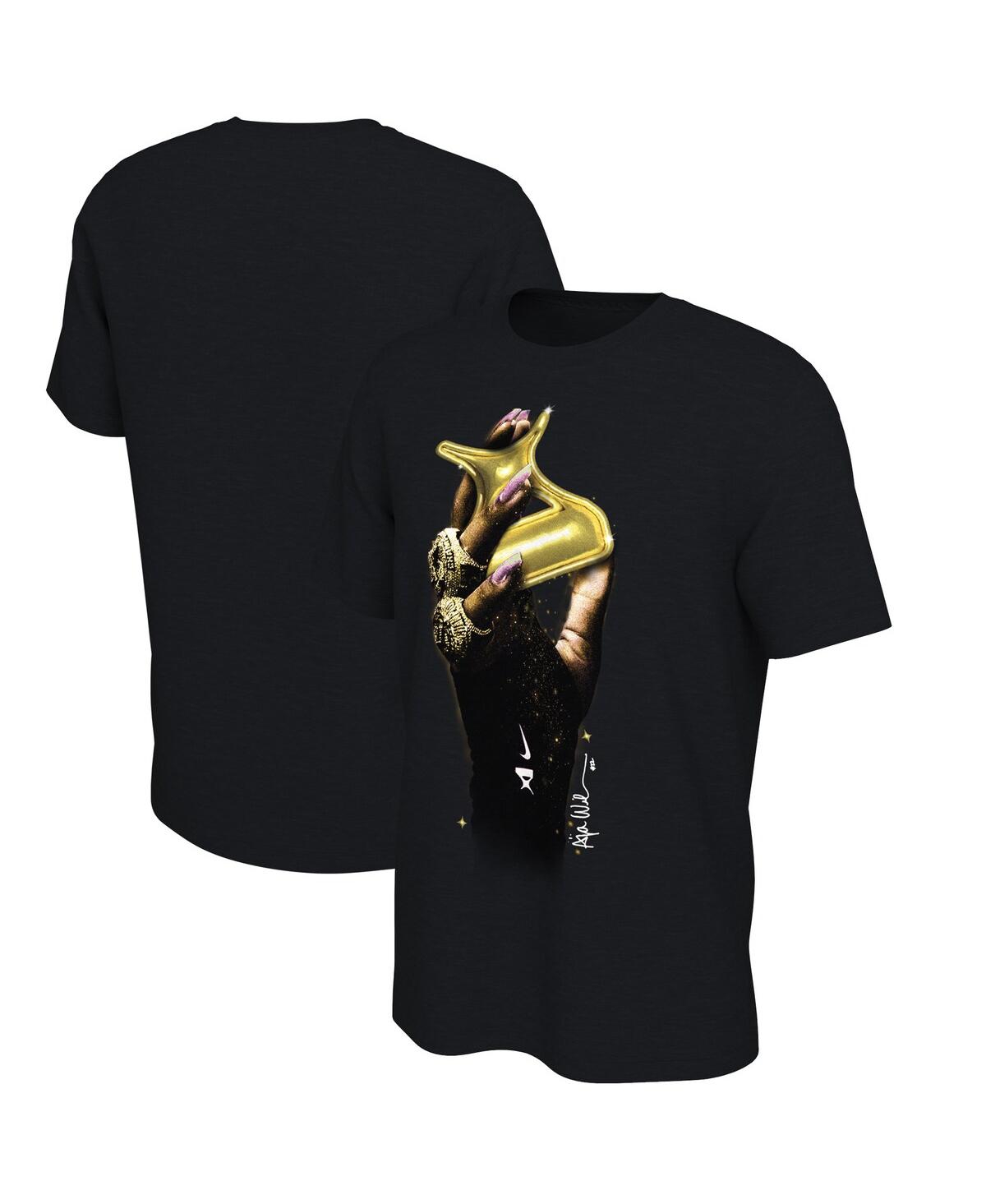 Nike Men's And Women's A'ja Wilson Black Las Vegas Aces Wnba Summit Player T-shirt In Black