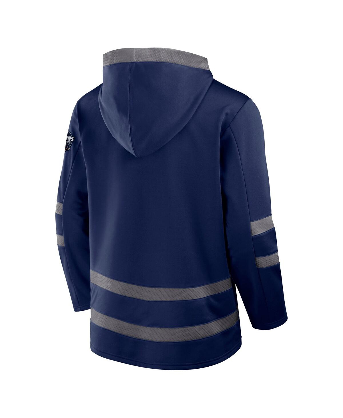 Fanatics Men's Athletic Navy Sweden 2025 4 Nations Face-off Inside Line Pullover Hoodie In Athletic Navy