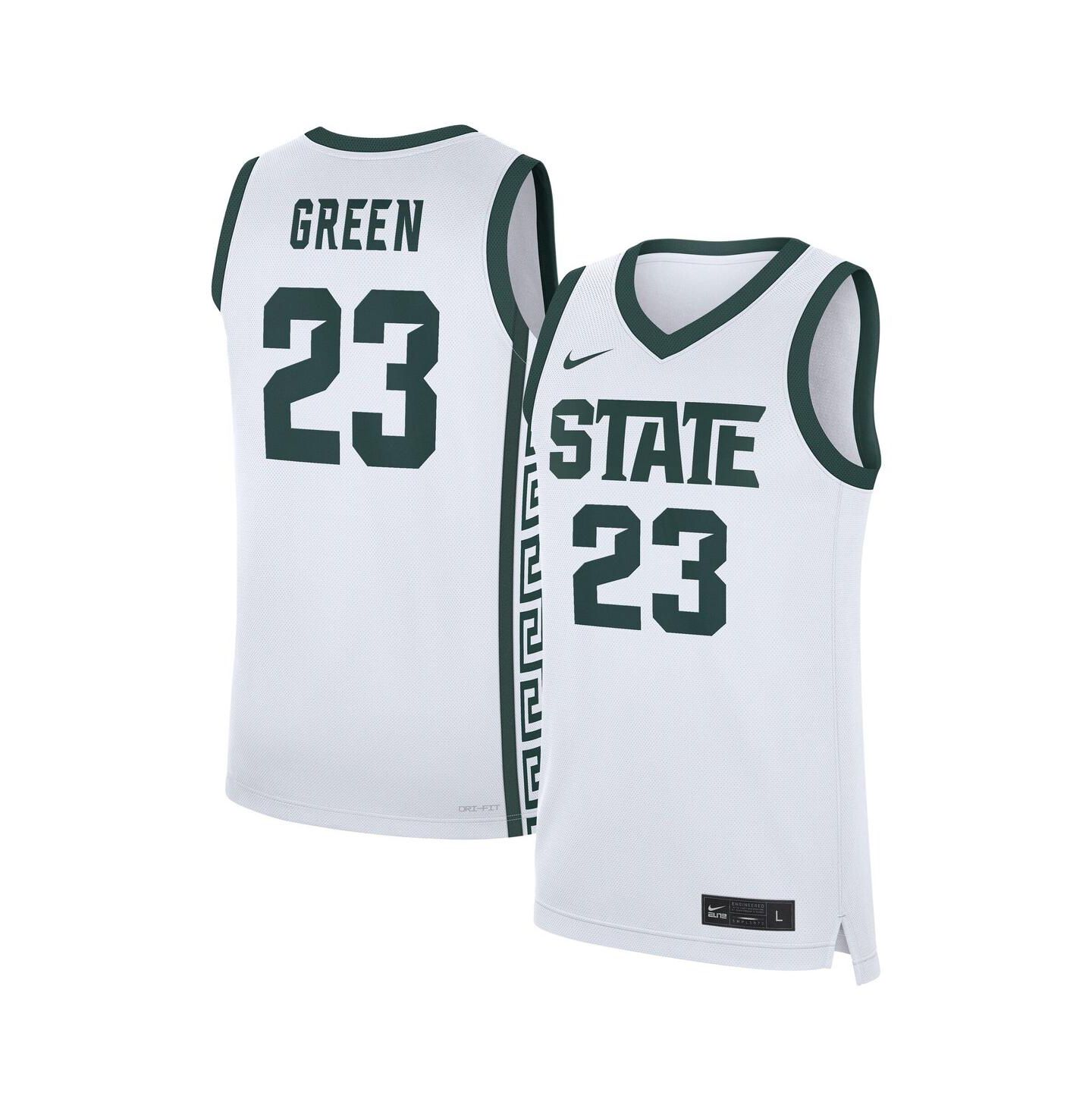 Мужской топ Nike Draymond Green White Michigan State Spartans Performance Replica Basketball Jersey — фото 1