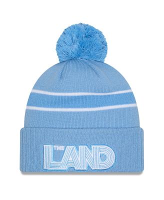 New Era - Men's Light Blue Cleveland Cavaliers 2024/25 City Edition Cuffed with Pom Knit Hat