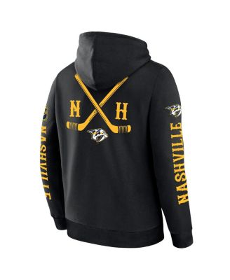 Men's Black Nashville Predators Big City Legacy Fleece Pullover Hoodie