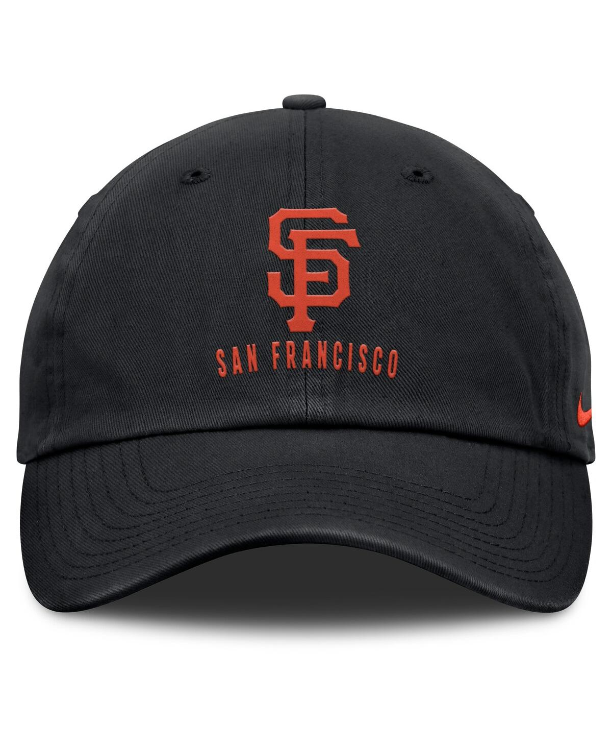 Nike Women's Black San Francisco Giants Club Adjustable Hat In Black