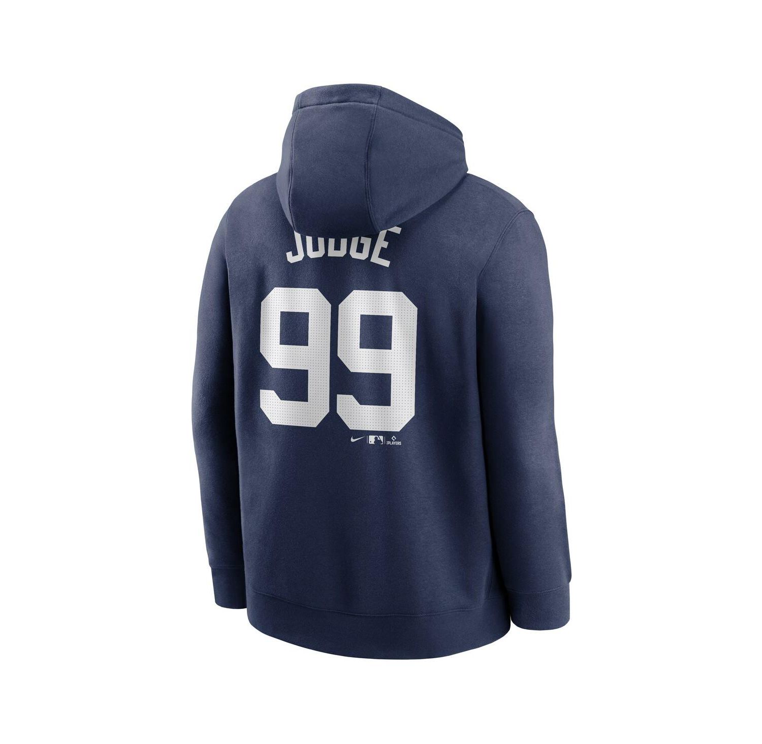 Men's Aaron Judge Navy New York Yankees Player Name & Number Club Pullover Hoodie