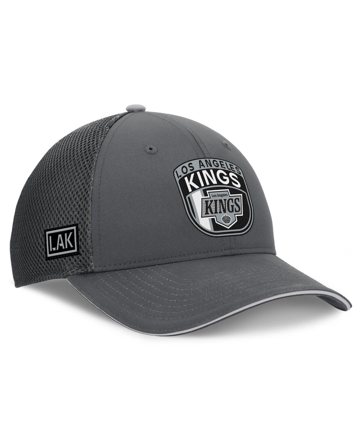 Fanatics Men's Gray Los Angeles Kings Authentic Pro Home Ice Trucker Adjustable Hat In Gray