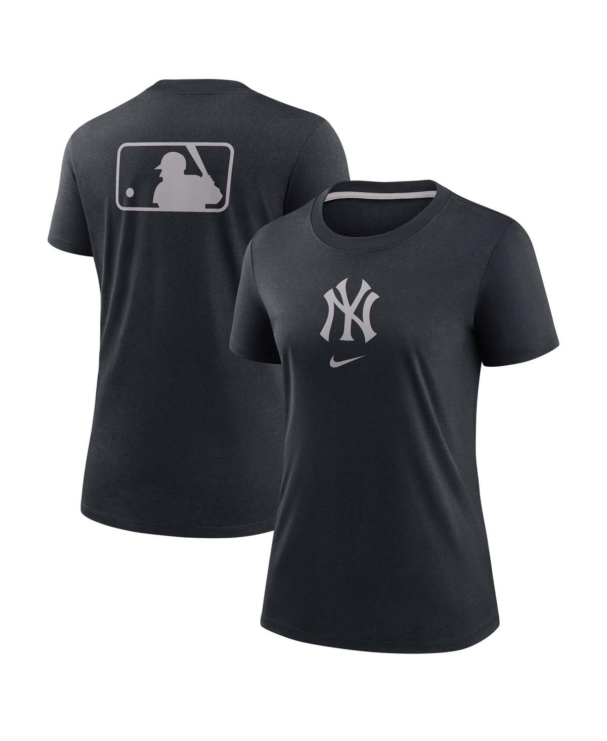 Nike Women's Navy New York Yankees Authentic Collection Early Work Tri-blend T-shirt In Navy