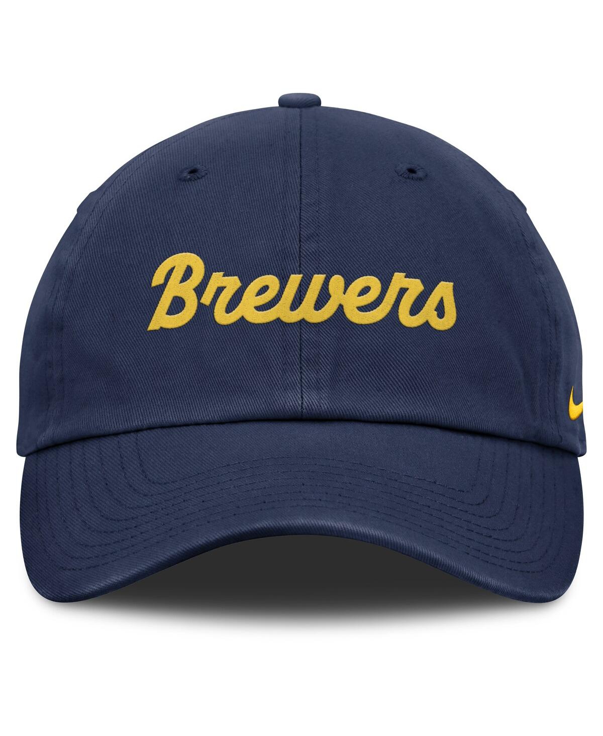 Nike Women's Navy Milwaukee Brewers Club Adjustable Hat In Navy