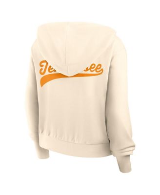Women's Cream Tennessee Volunteers Chill Midi Full-Zip Hoodie