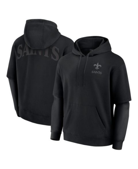 Худи Fanatics Black New Orleans Saints Sleek Elements Pullover