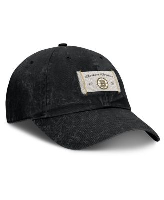 Women's Black Boston Bruins Heritage Away Game Adjustable Hat