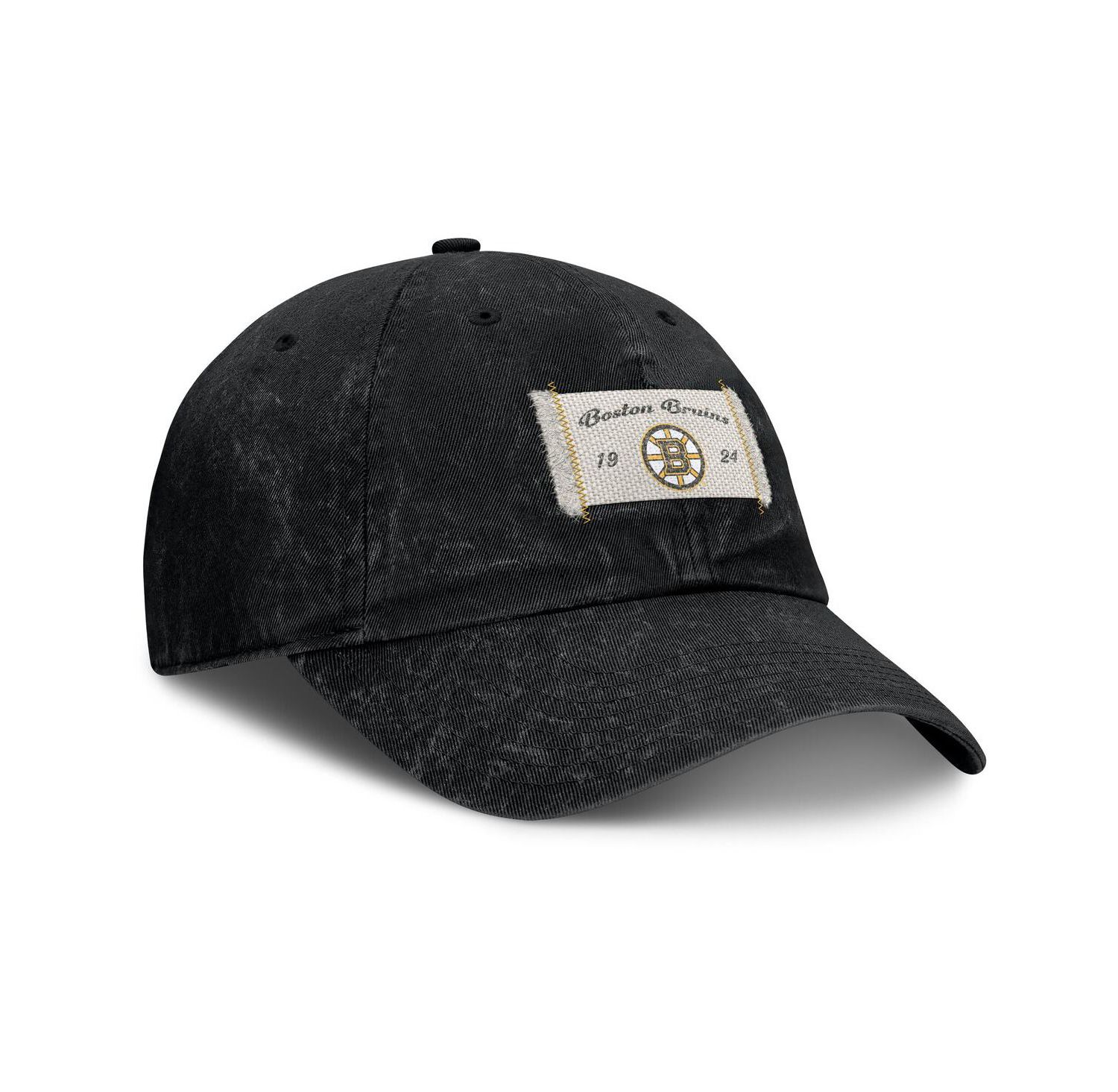 Women's Black Boston Bruins Heritage Away Game Adjustable Hat