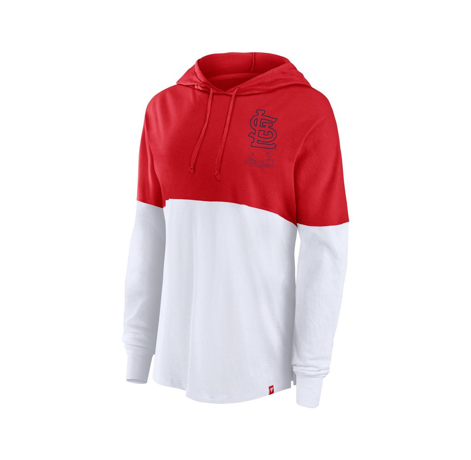 Women's Red/White St. Louis Cardinals Backup Option Pullover Hoodie