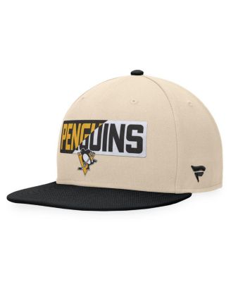 Fanatics - Men's Cream/Black Pittsburgh Penguins Goalaso Snapback Hat