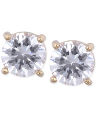 8MM CRYSTAL STUD EARRINGS