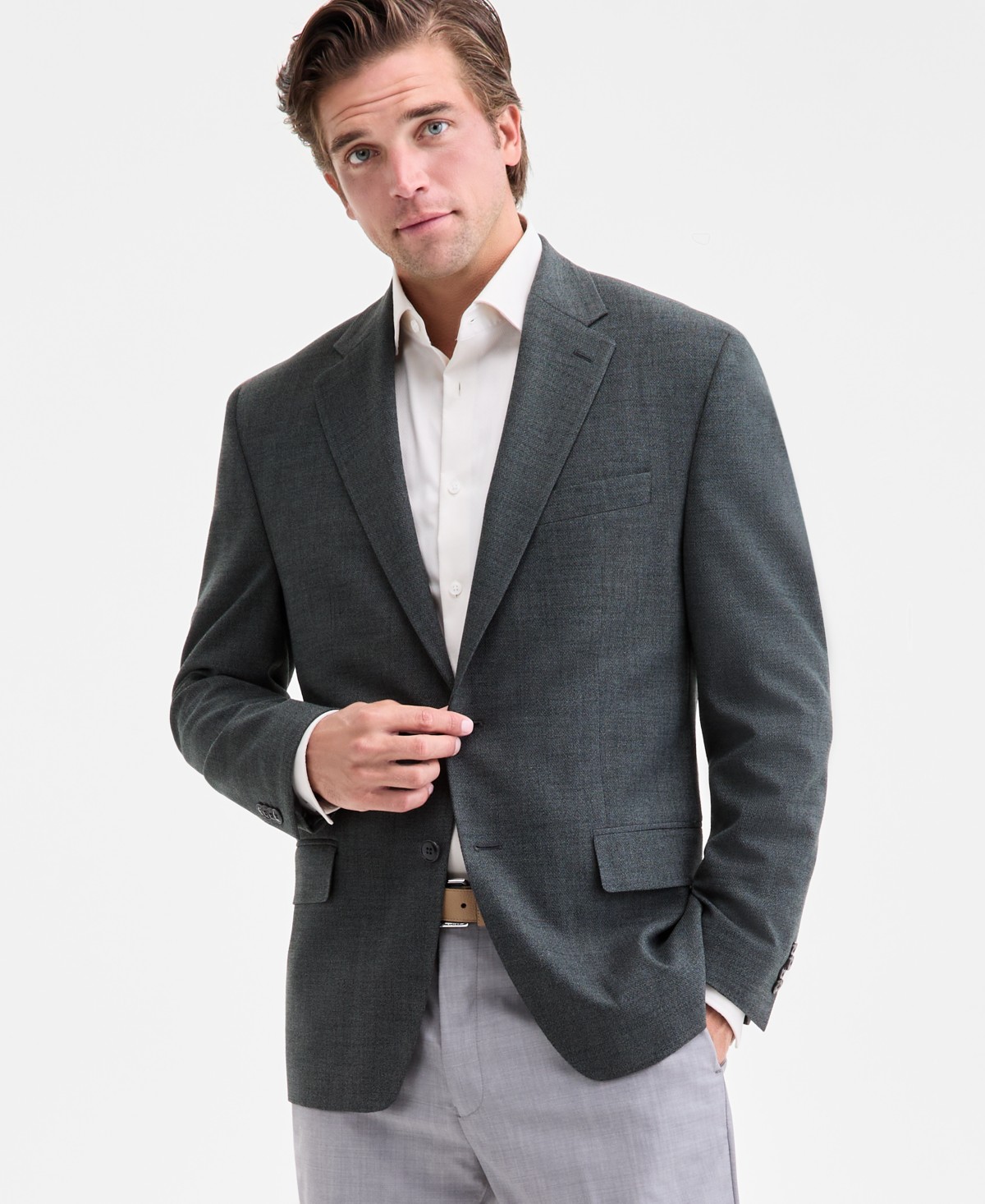 Мужские куртки Michael Kors Men's Classic-Fit Stretch Sport Coat — фото 1