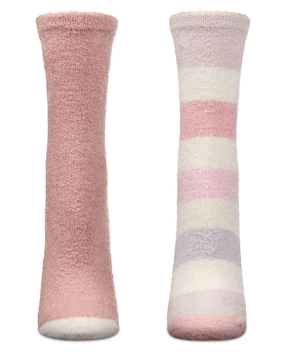 Memoi Women's 2 Pair Pack Aloe Infused Non-skid Spa Socks Bws1000