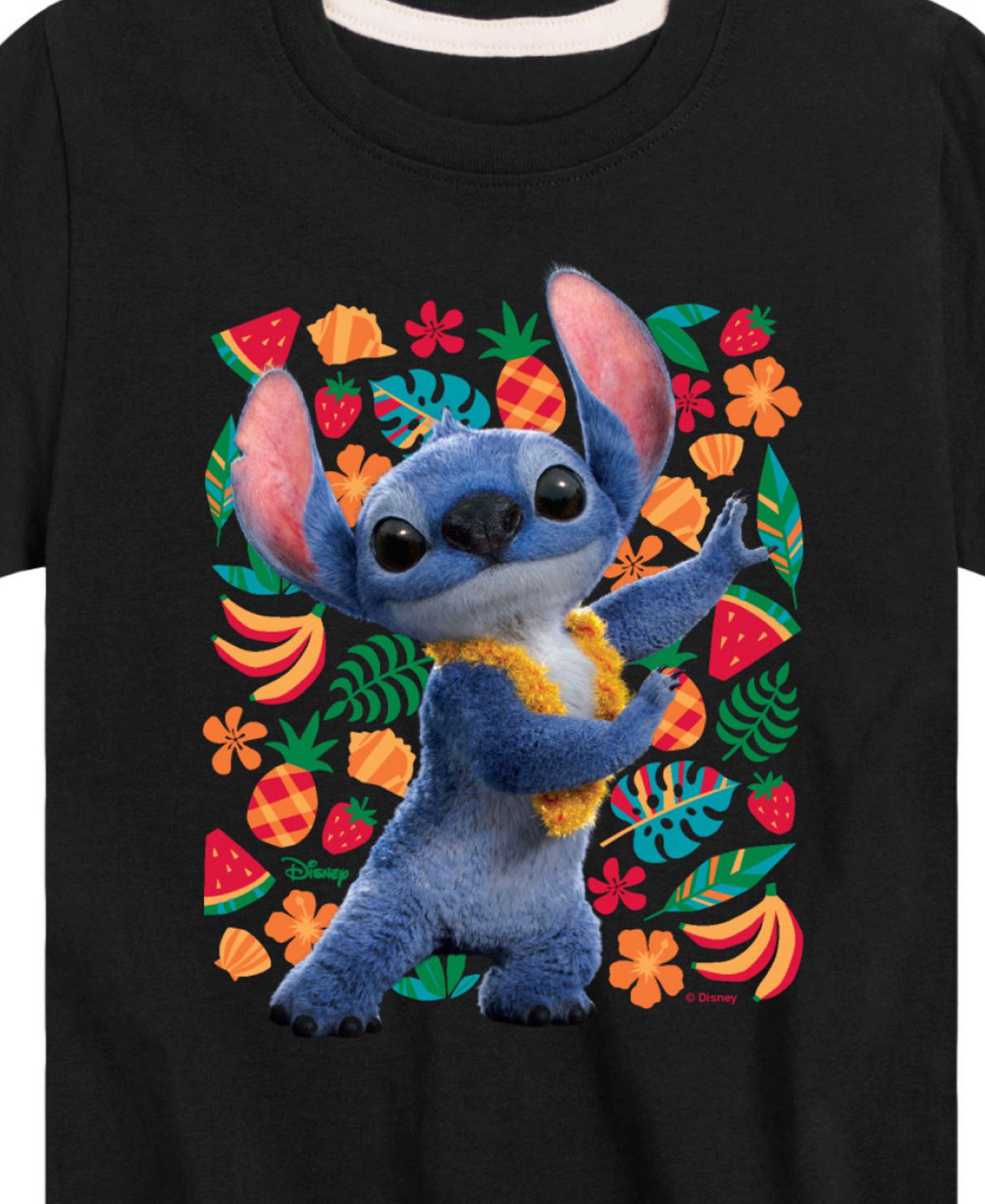 Big Boys Lilo Stitch Live Action Stitch Fruit Graphic T-Shirt