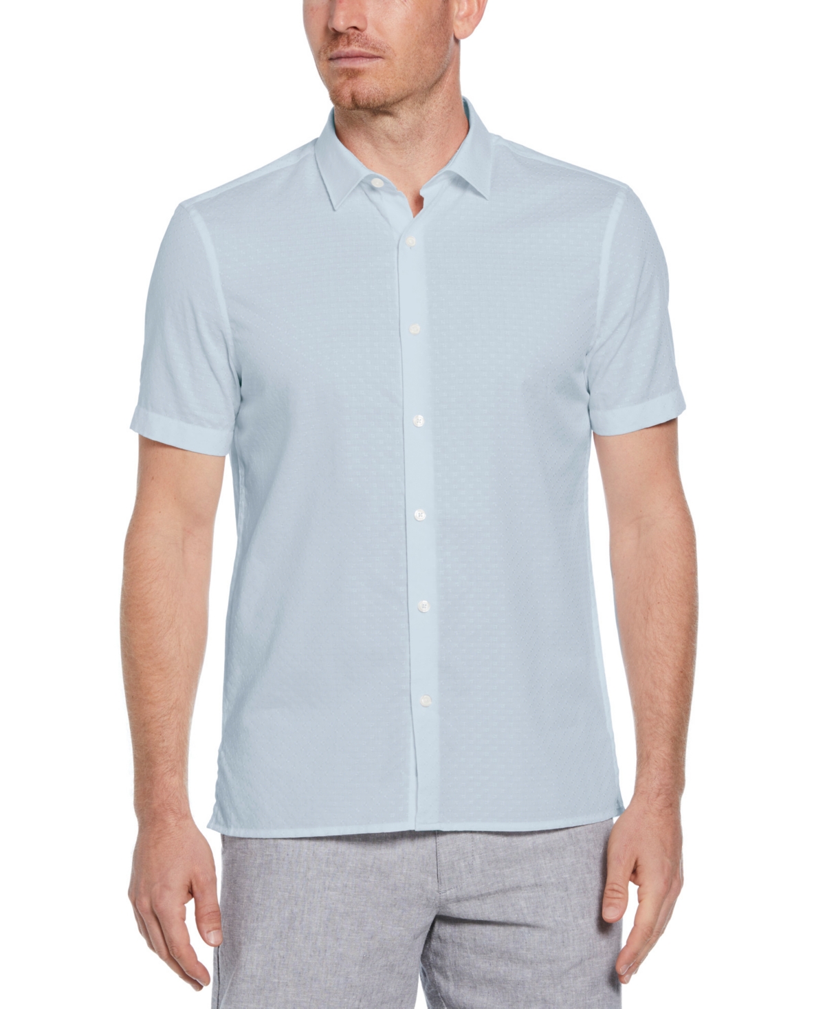 Men's Dobby-Weave Shirt - Kentucky Blue