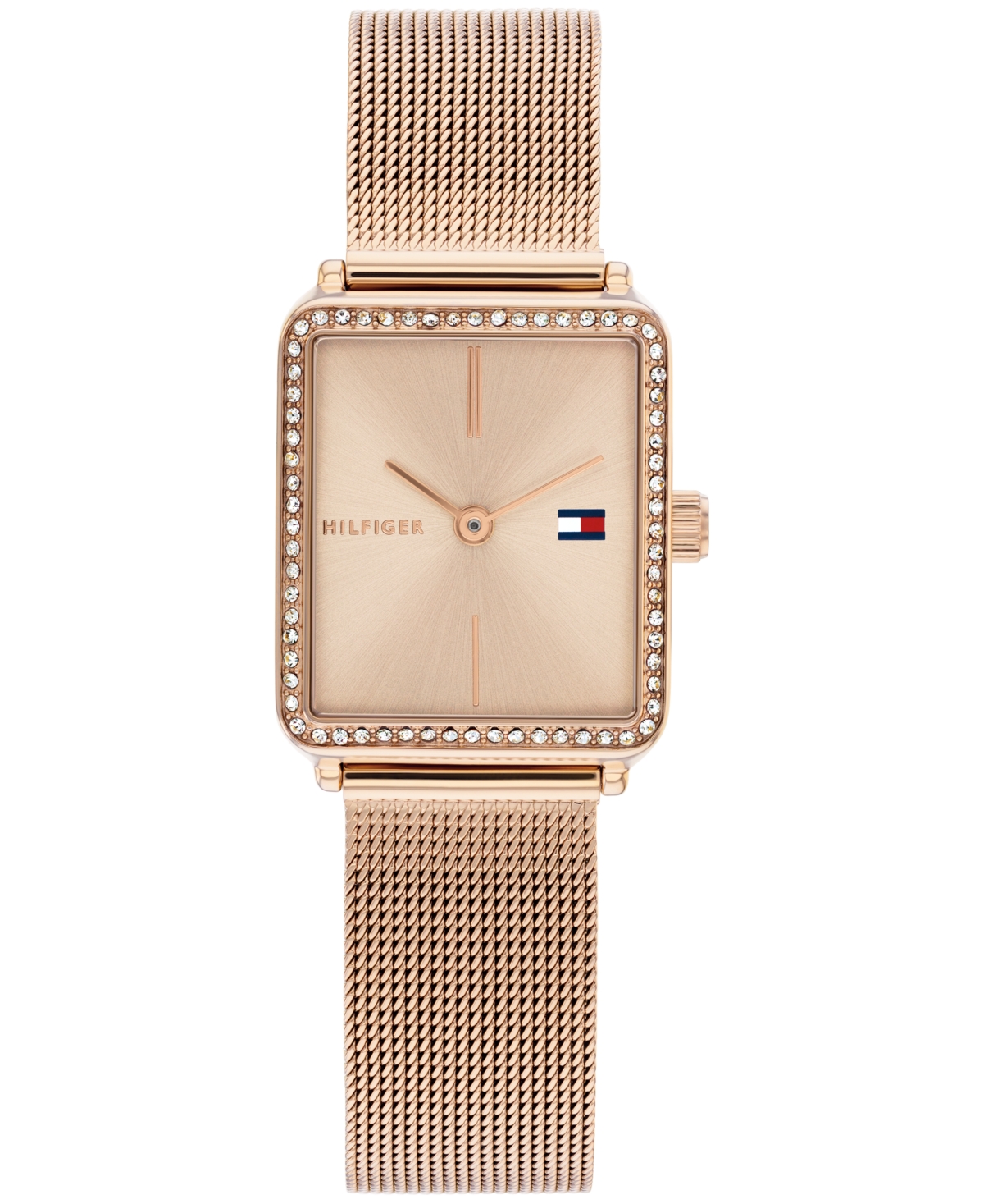 Tommy Hilfiger Women's Quartz Carnation Gold-tone Stainless Steel Bracelet Watch, 21.3mm In Carnation Gold