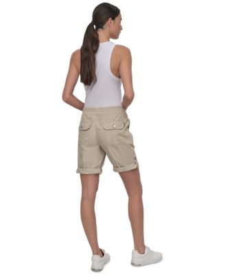 Women's Smocked-Waist Convertible Shorts