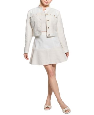 GUESS - Women's Elsie Mixed Media Skirt