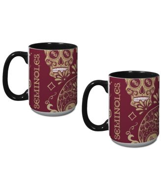 Florida State Seminoles Dia De Los Muertos Mug, Set of 2