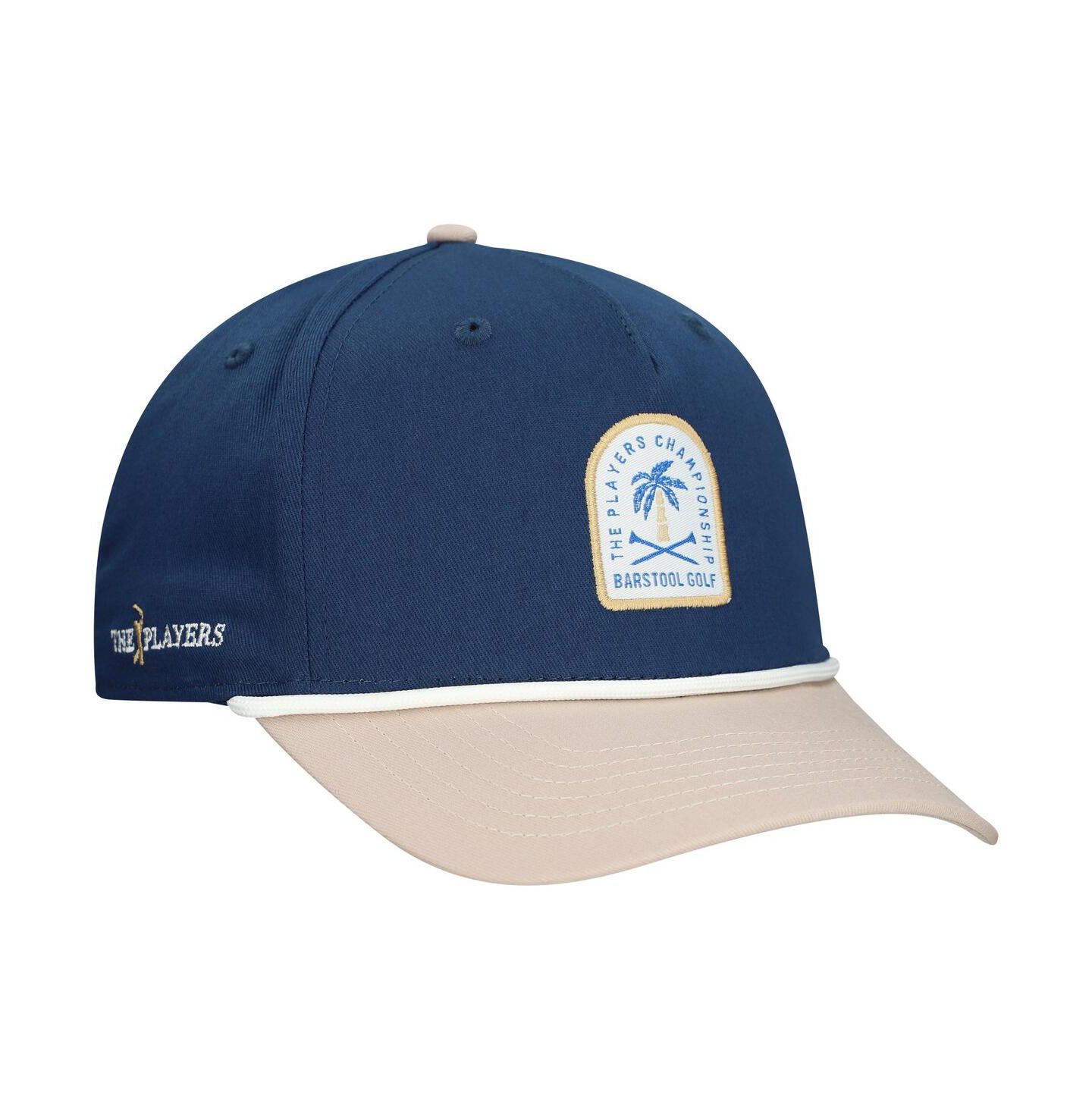 Мужская кепка Barstool Golf Navy the Players Tropical Small Patch Rope Snapback Hat — фото 4