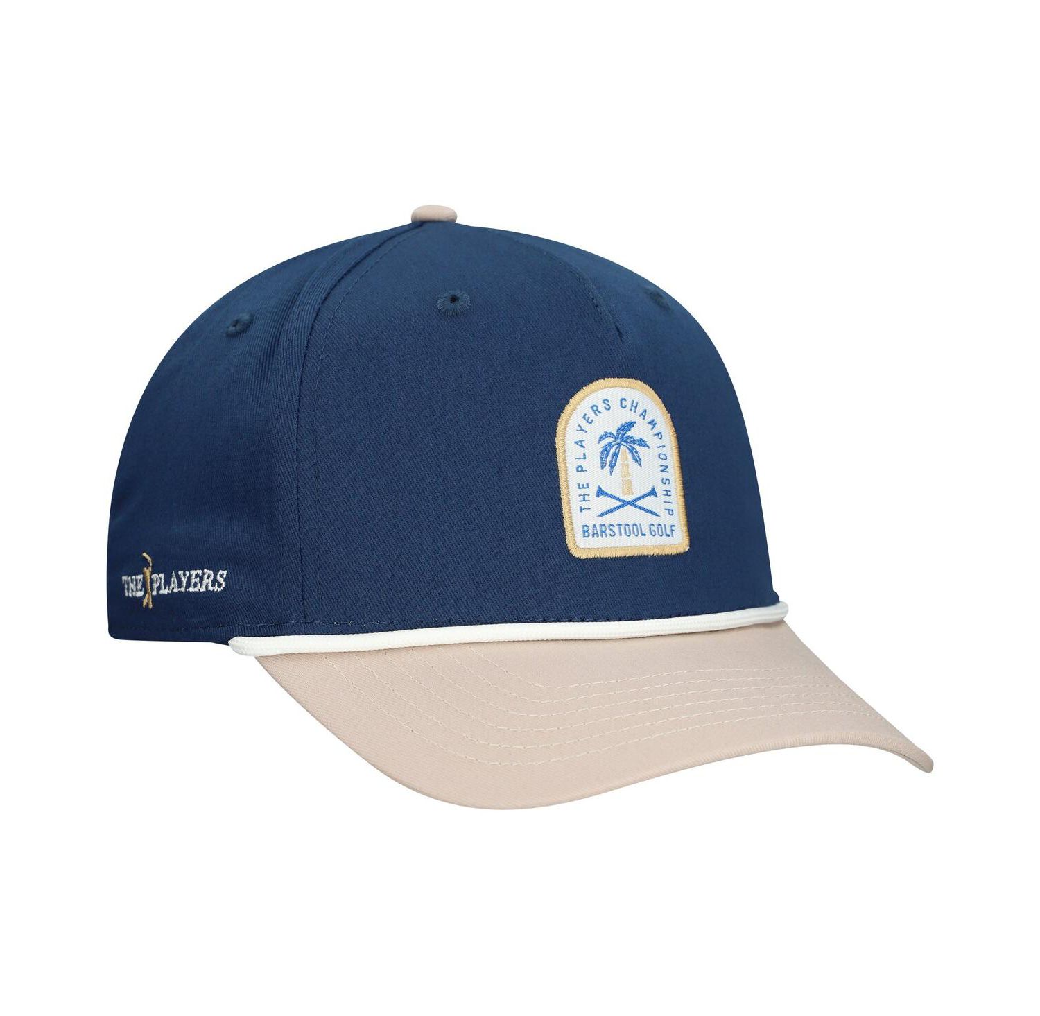 Men's Navy THE PLAYERS Tropical Small Patch Rope Snapback Hat