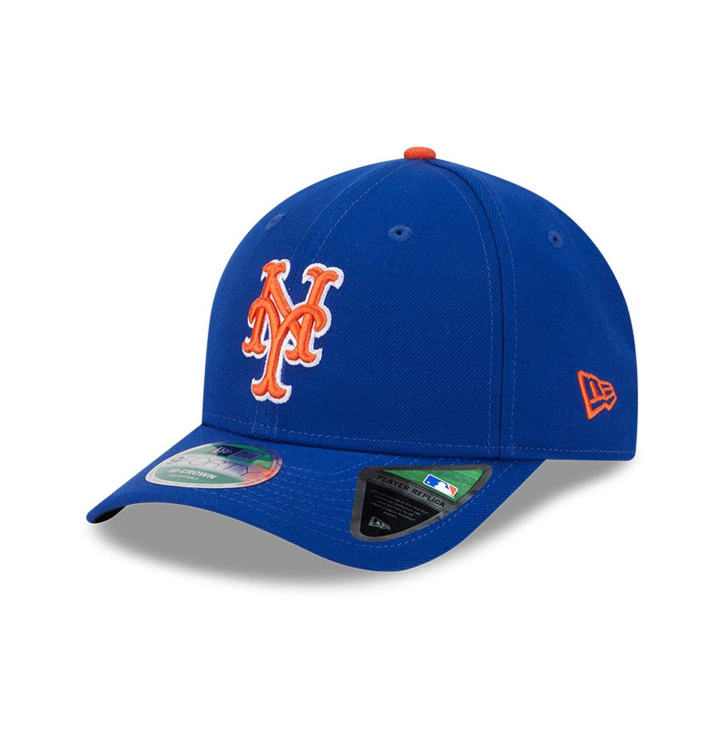 Мужская кепка New Era Royal New York Mets Player Replica 9FORTY Adjustable Hat — фото 1