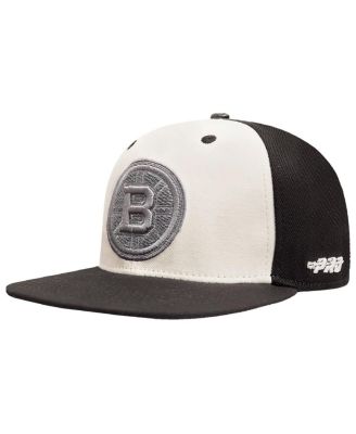Men's Cream Boston Bruins French Terry Snapback Hat