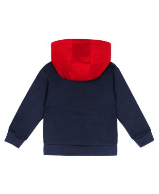 Toddler 2-Piece Red/Navy Atlanta Braves Wind Up Pullover Hoodie and Sweatpants Set