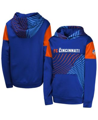 Outerstuff - Big Boys and Girls Blue FC Cincinnati Unbeatable Pullover Hoodie