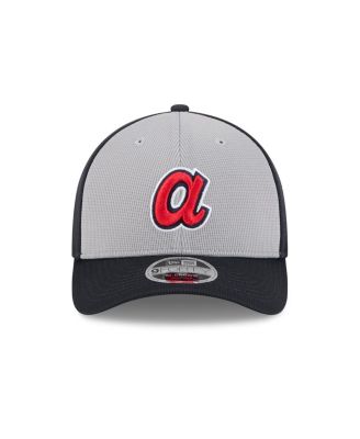 Men's Navy/Gray Atlanta Braves 2025 Batting Practice 9FORTY M-Crown Adjustable Hat