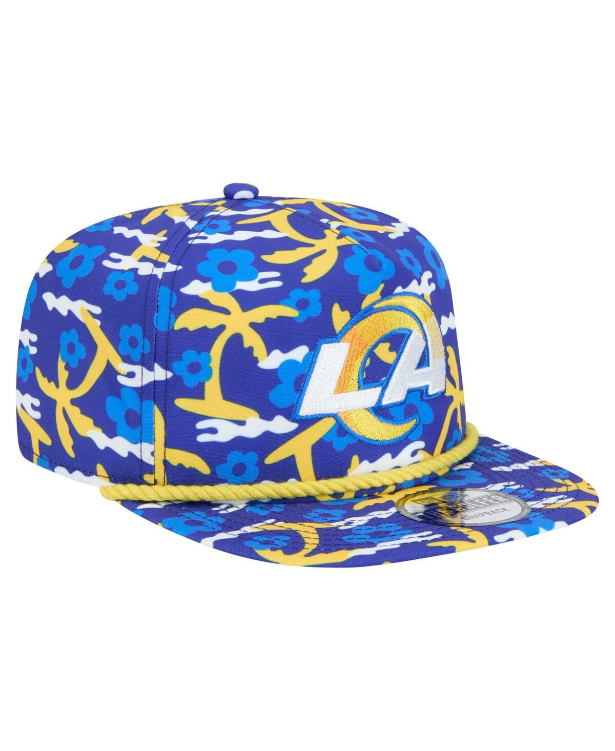 NEW ERA MEN'S ROYAL LOS ANGELES RAMS WAKEY WAKEY GOLFER SNAPBACK HAT 