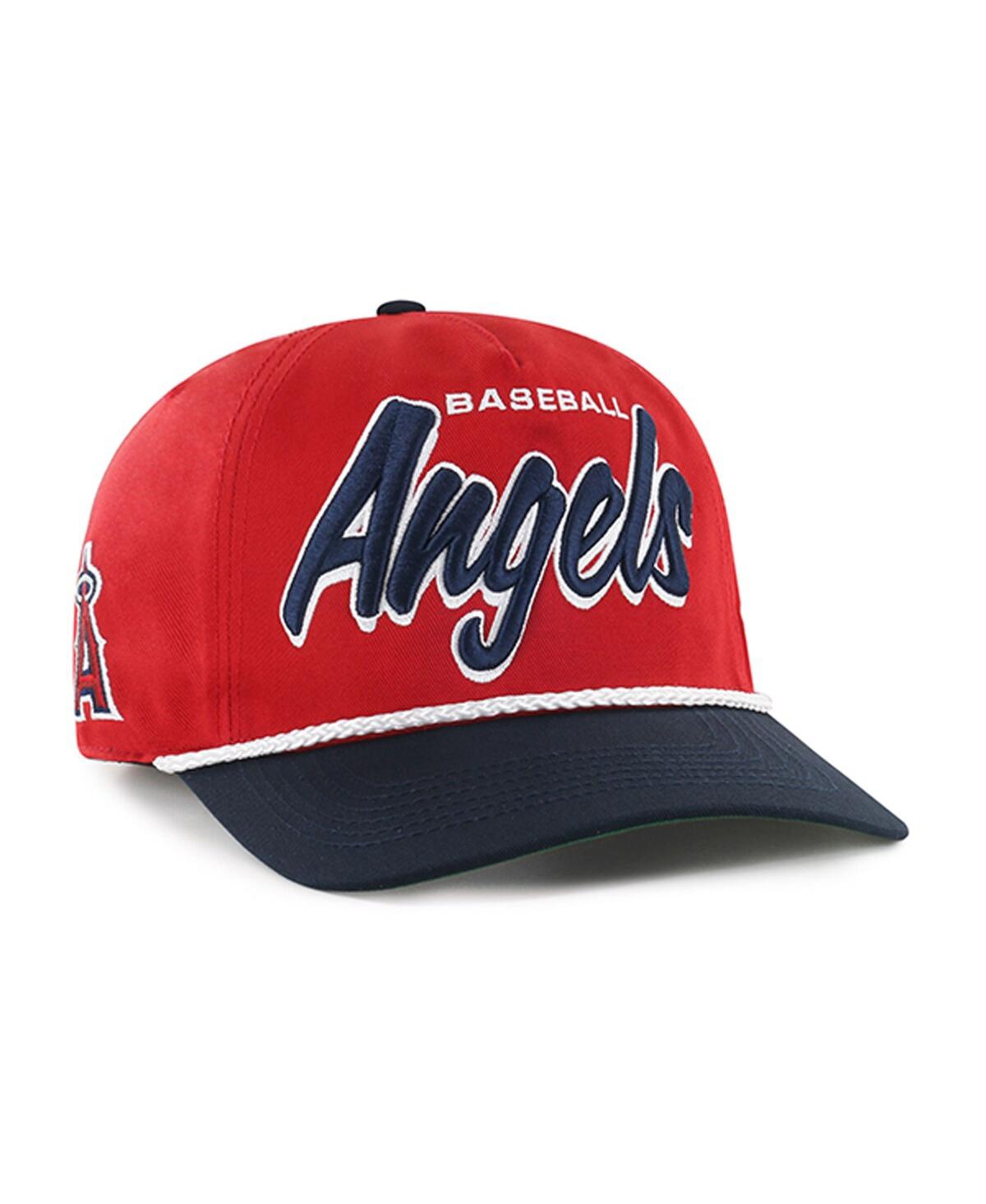 47 Brand Men's Red Los Angeles Angels Drop Shadow Rope Hitch Adjustable Hat In Red