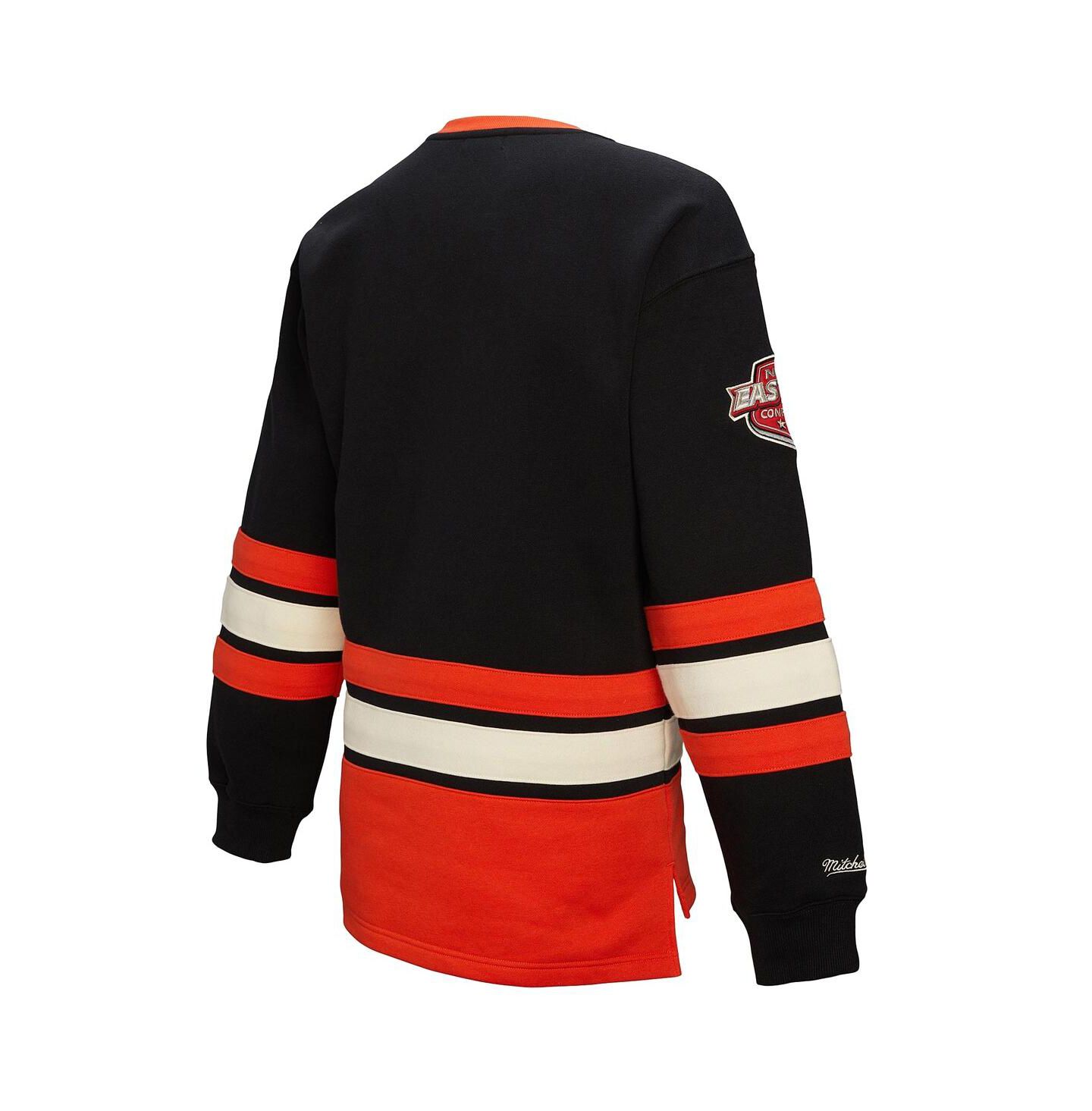 Женская толстовка Mitchell & Ness Black Philadelphia Flyers Heritage Lace-Up Pullover — фото 2