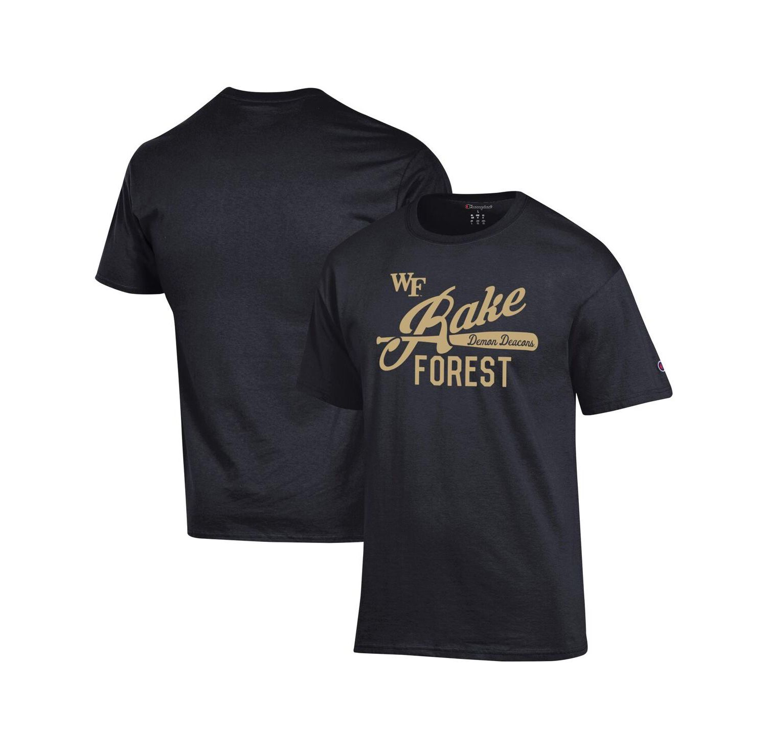 Men's Black Wake Forest Demon Deacons Rake Forest T-Shirt