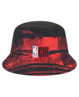 Men's Black/Red Chicago Bulls Tip-Off Bucket Hat