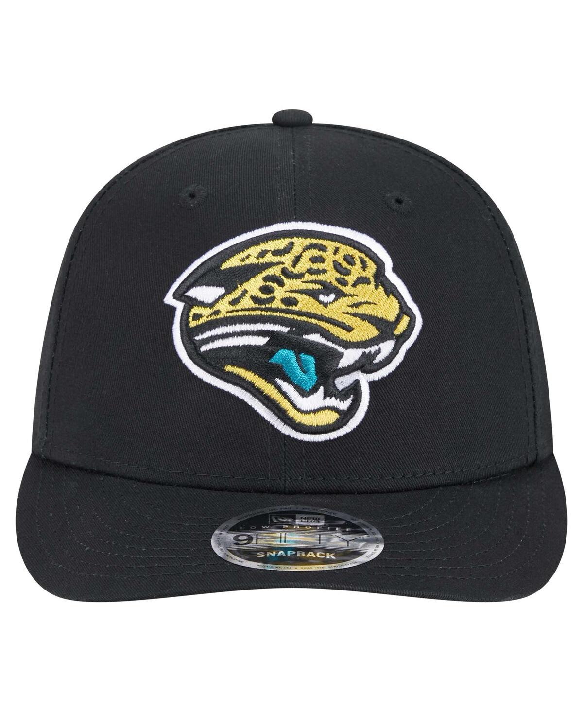 NEW ERA MEN'S BLACK JACKSONVILLE JAGUARS MAIN LOW PROFILE 9FIFTY SNAPBACK HAT 