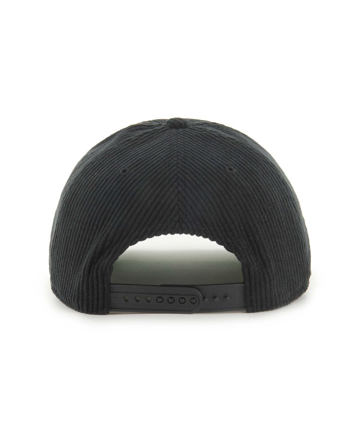 47 Brand Men's Black Pittsburgh Pirates Corduroy Hitch Adjustable Hat In Black