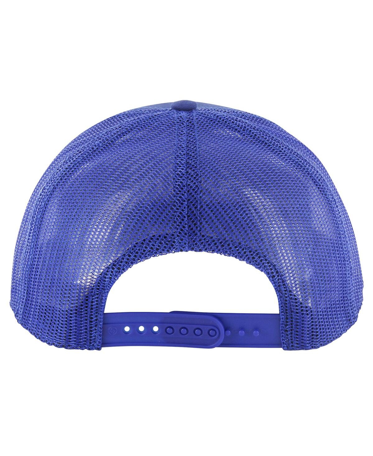 47 Brand Men's Royal Florida Gators Pitstop Trucker Adjustable Hat In Royal