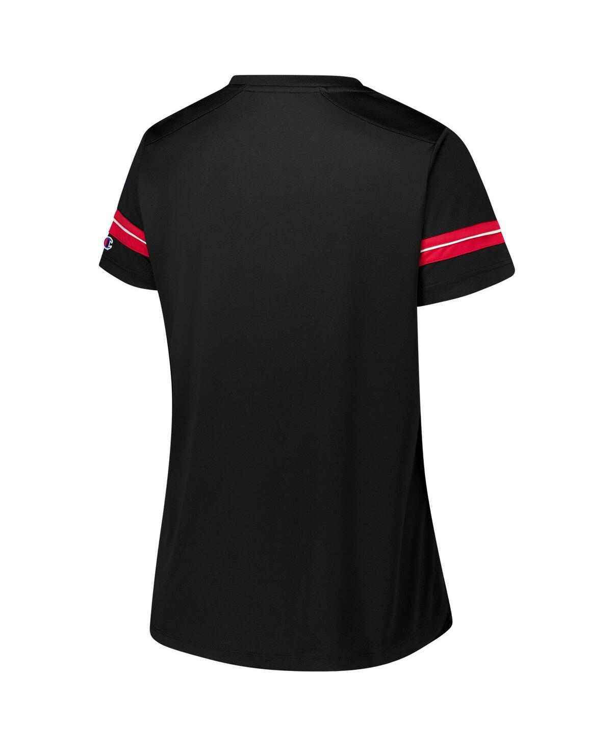 Fanatics Women's Black Georgia Bulldogs Plus Size Overtime Readiness Lace-up T-shirt In Black