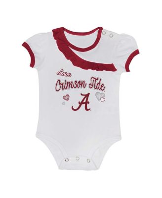 Baby Boys and Girls 2-Piece Alabama Crimson Tide Love My Team Bodysuit and Skirt Set