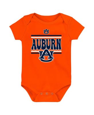 Newborn Navy Auburn Tigers Sunday Comics Bodysuit 3-pack