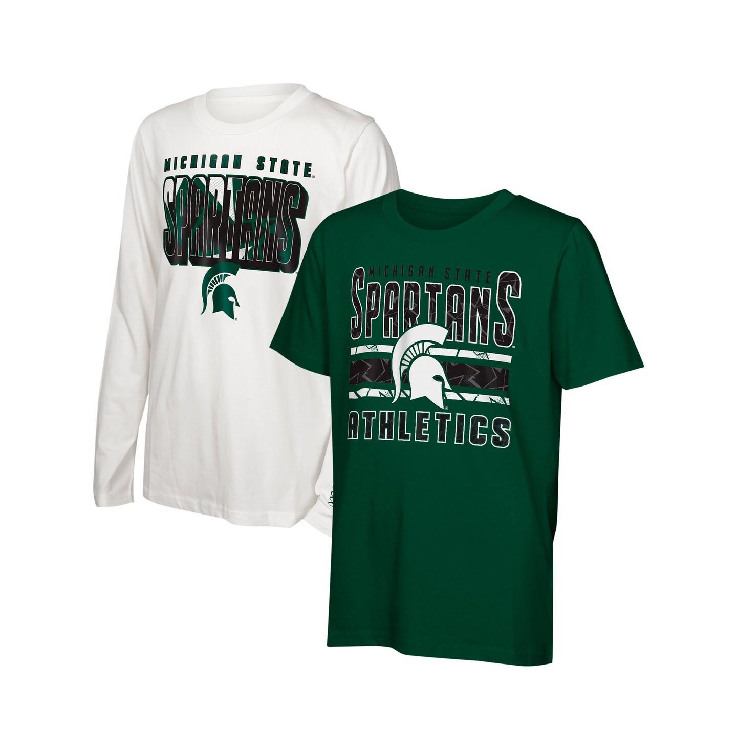 Детские комплекты Outerstuff Michigan State Spartans In the Mix T-Shirt Combo Set — фото 1