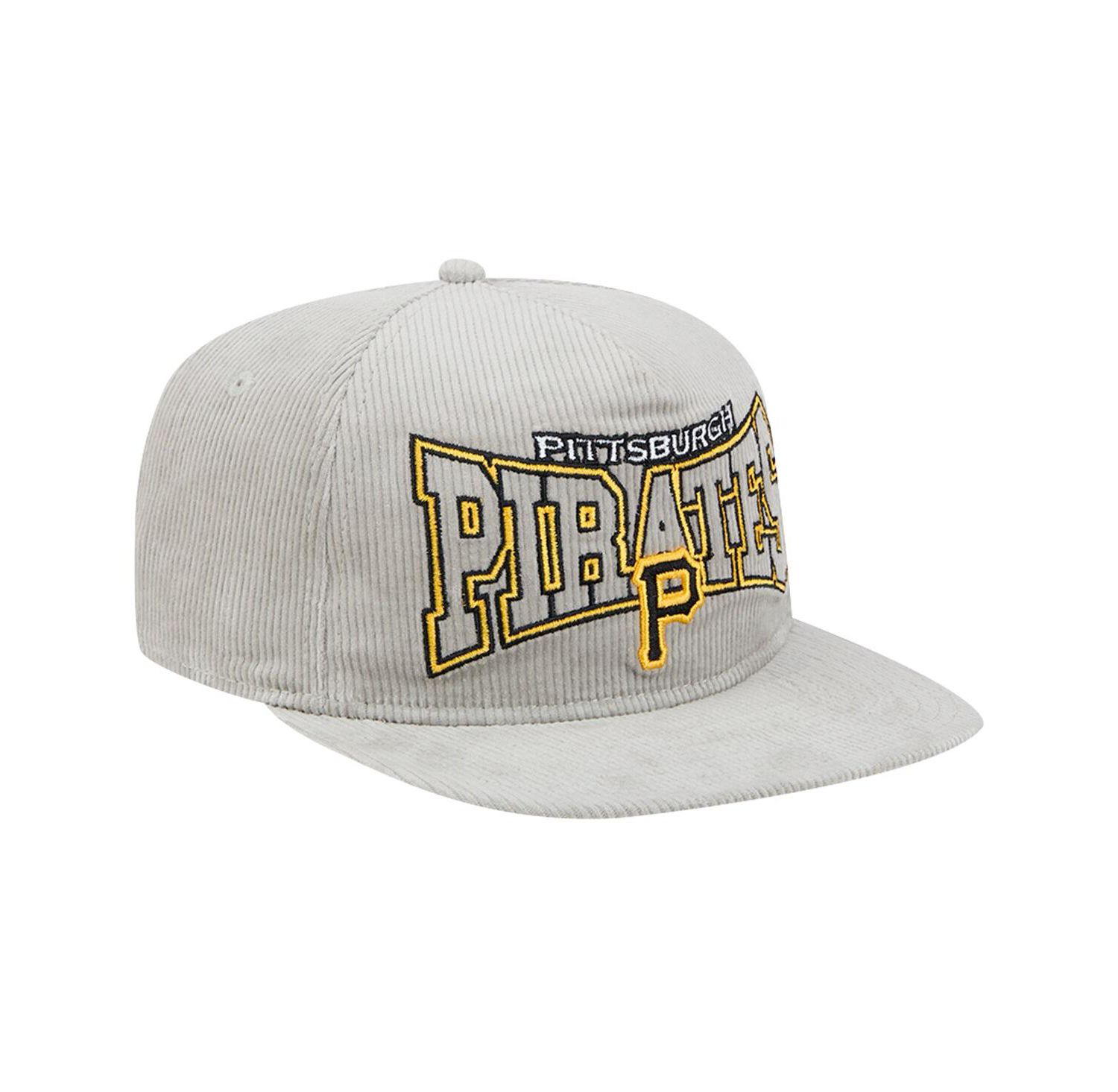 Men's Gray Pittsburgh Pirates Corduroy Golfer Snapback Hat